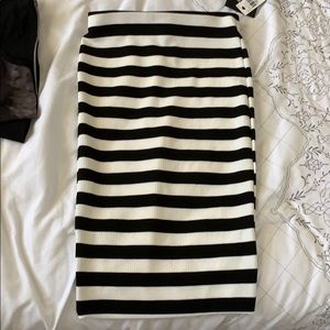 Black and white skirt